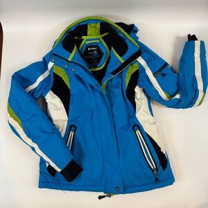 Women’s size 10 (40)Killtec Blue and Green level 3 Technical Outdoor Jacket
